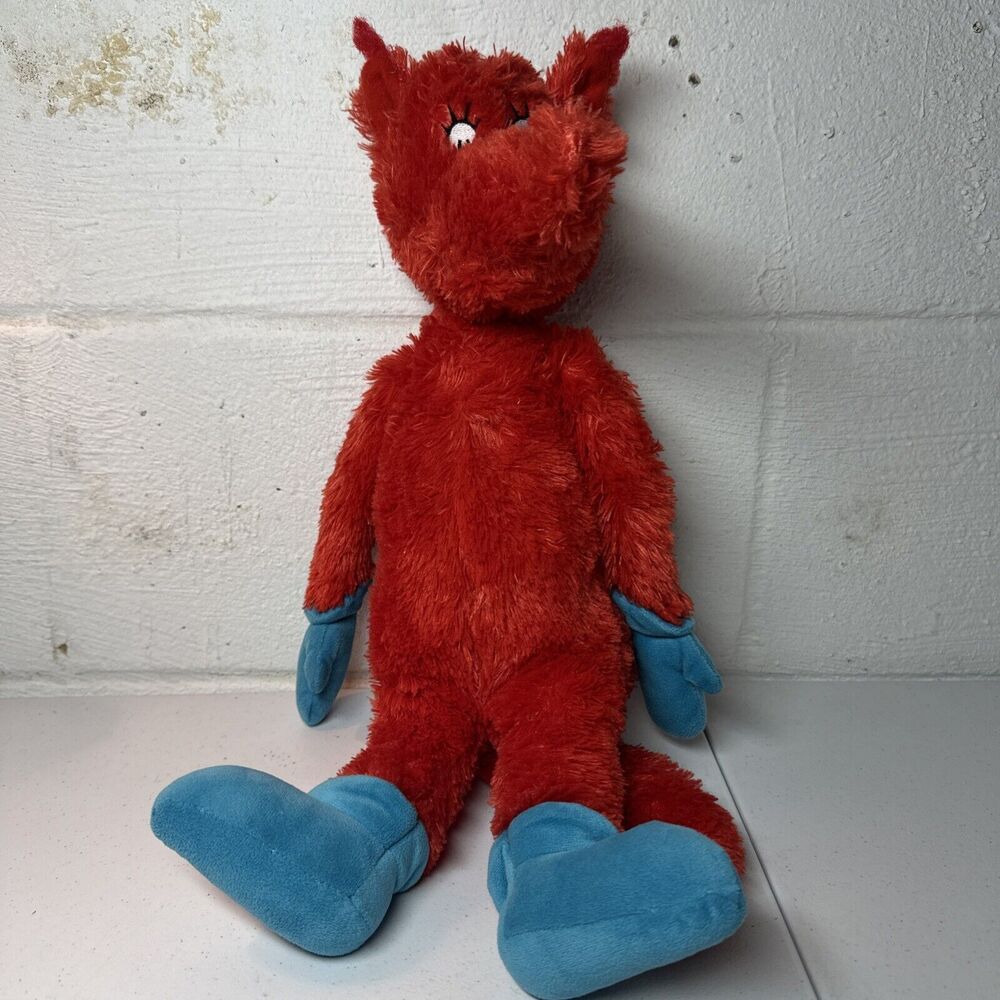 Kohls Cares For Kids Dr. Seuss FOX IN SOCKS 18" Red Blue Plush Stuffed Animal P5